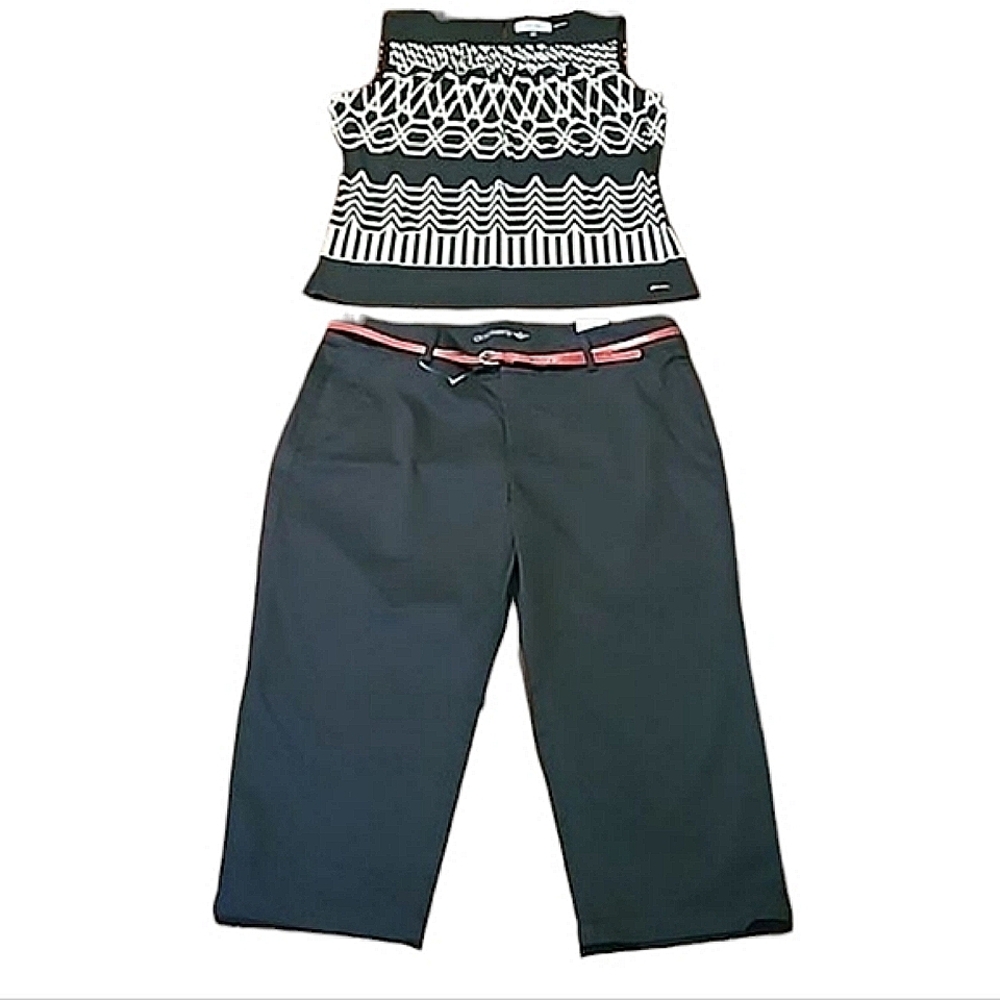 Levi Strauss Dockers Capri Dress Pants High Waist Rise Casual Work Trouser NWT